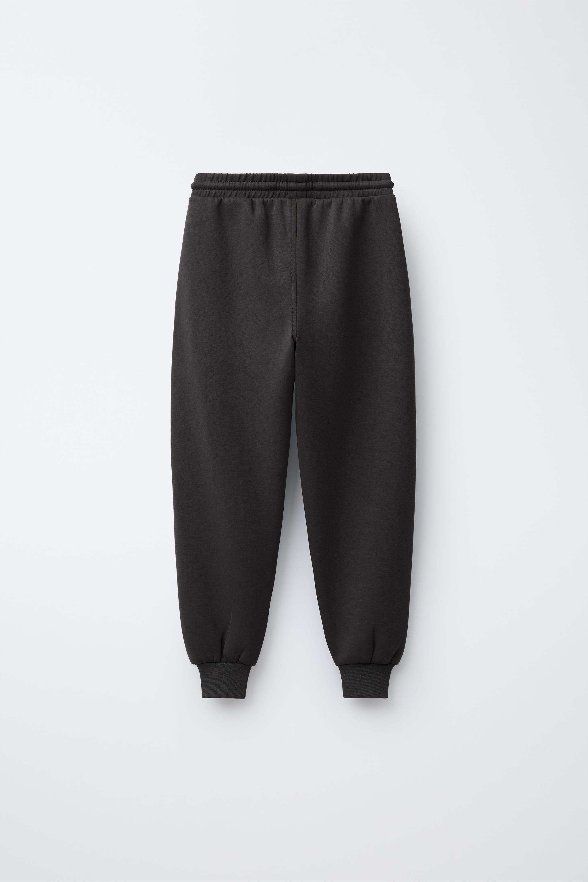 REFLECTIVE TEXT SPORTY JOGGER PANTS